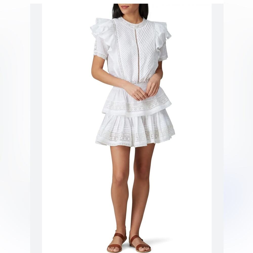 Maia Bergman White Mery Mini Dress